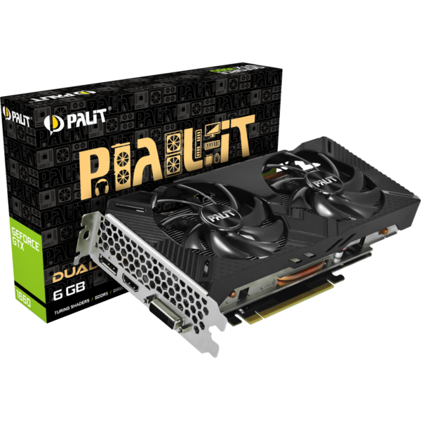 Placa video Palit GeForce GTX 1660 Dual 6GB 192 bit