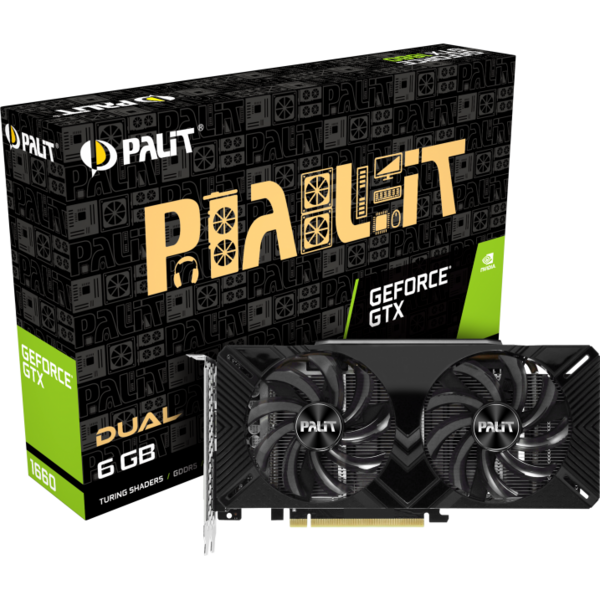 Placa video Palit GeForce GTX 1660 Dual 6GB 192 bit