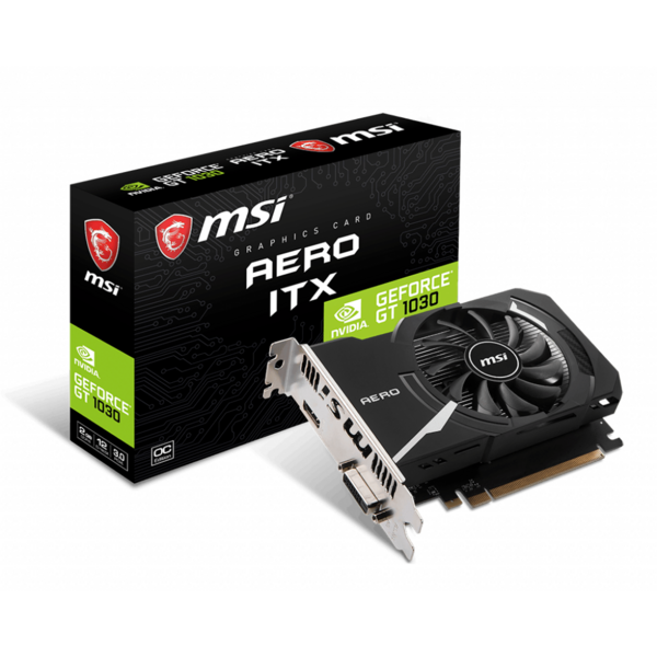 Placa video MSI GT 1030 AERO ITX 2GD4 OC 2GB 64 bit