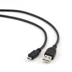 Gembird Cablu de date si alimentare USB 2.0 (T) la Micro-USB 2.0 (T),  3m, Black
