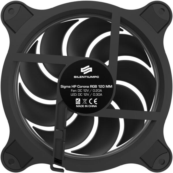 Ventilator PC Silentium PC Corona EVO HP ARGB 140mm 3 pack