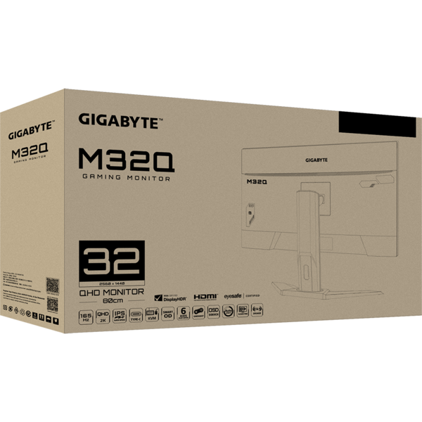 Monitor Gaming Gigabyte AORUS M32Q 31.5 inch 0.8ms, 165Hz, Negru