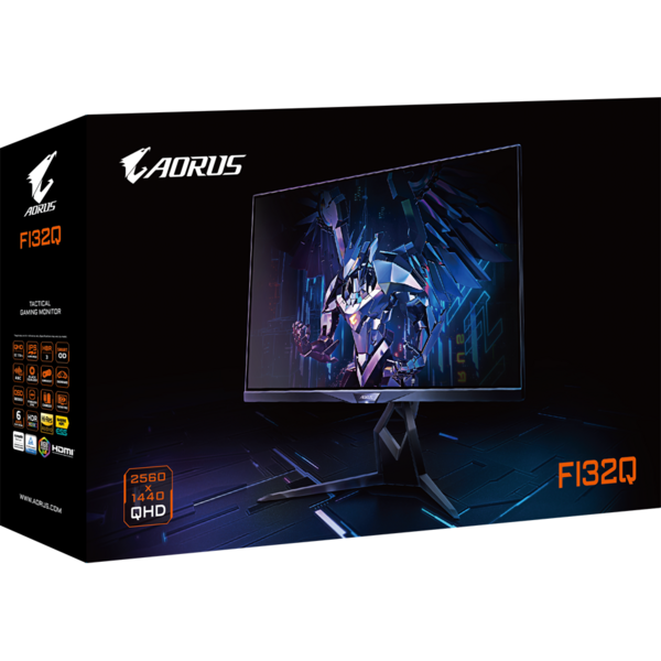 Monitor Gaming Gigabyte FI32Q 31.5 inch IPS QHD, 1ms, 165Hz, Negru