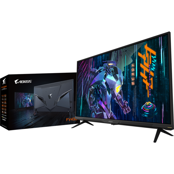 Monitor Gaming Gigabyte FV43U, 43 inch UHD, 1ms, 144Hz, Boxe, Negru