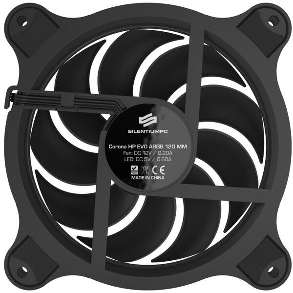 Ventilator PC Silentium PC Corona EVO HP ARGB 120mm