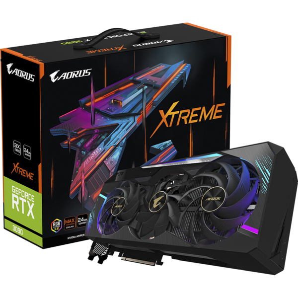 Placa video Gigabyte AORUS GeForce RTX 3090 XTREME 24GB GDDR6X 384 Bit