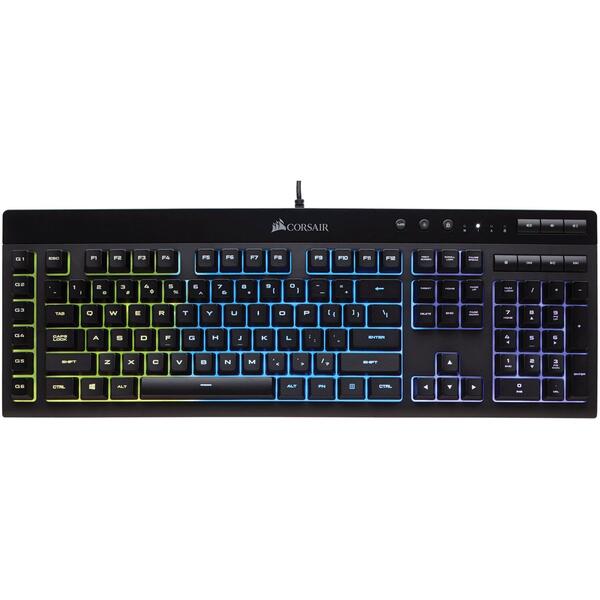 Tastatura gaming Corsair K55 RGB PRO XT, Black