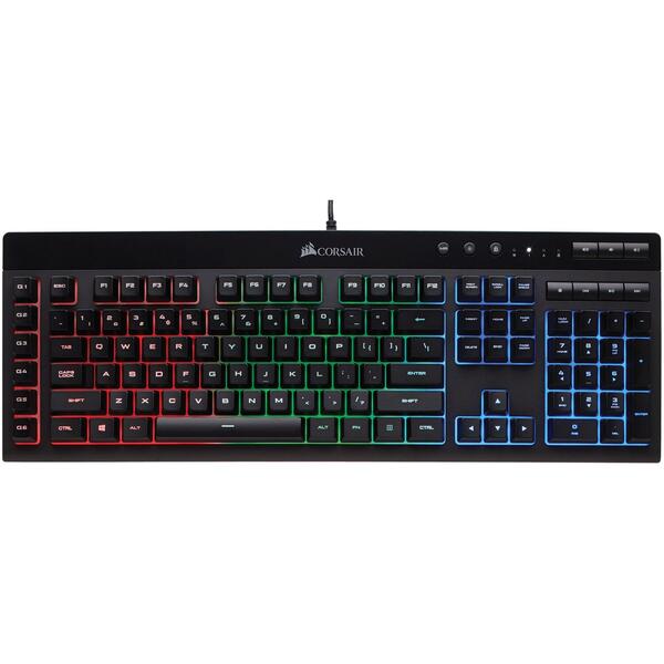Tastatura gaming Corsair K55 RGB PRO XT, Black