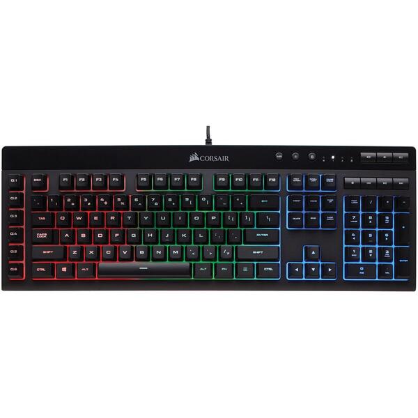 Tastatura gaming Corsair K55 RGB PRO XT, Black