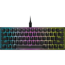 Tastatura gaming Corsair K65 RGB Mini Cherry MX Red Mecanica, Black