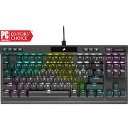 Corsair K70 RGB TKL Champion Series Cherry MX Red Mecanica, Black