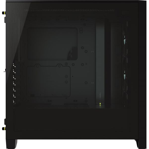 Carcasa Corsair iCUE 4000X RGB Tempered Glass, Black