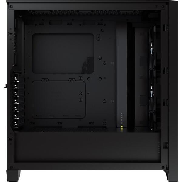 Carcasa Corsair iCUE 4000X RGB Tempered Glass, Black