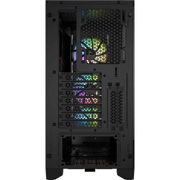 Carcasa Corsair iCUE 4000X RGB Tempered Glass, Black