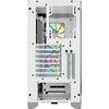 Carcasa Corsair iCUE 4000X RGB Tempered Glass, White