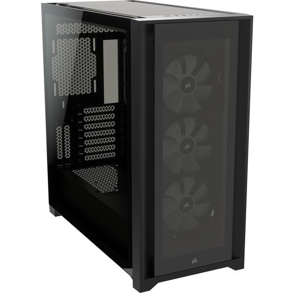 Carcasa Corsair iCUE 5000X RGB Tempered Glass Black