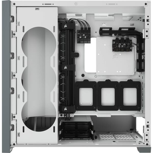 Carcasa Corsair iCUE 5000X RGB Tempered Glass White