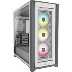 iCUE 5000X RGB Tempered Glass White