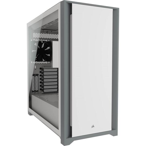 Carcasa Corsair 5000D Tempered Glass White