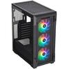 Carcasa Corsair iCUE 220T RGB Airflow Tempered Glass Black