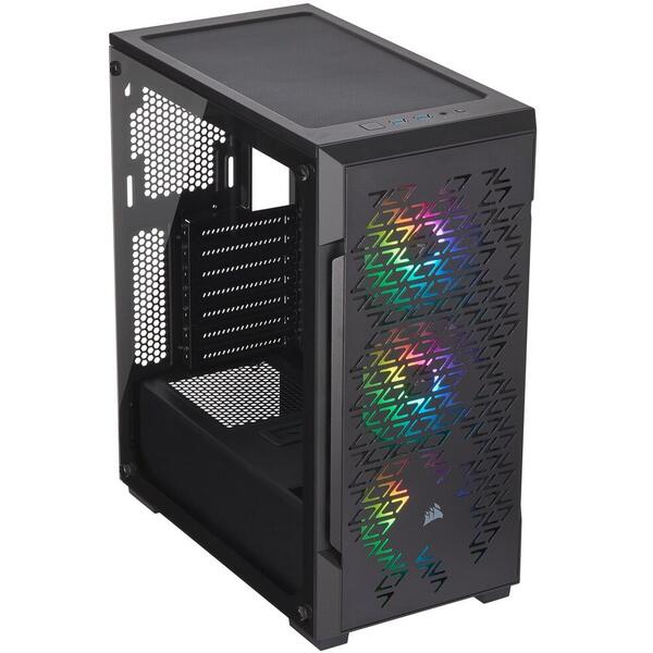 Carcasa Corsair iCUE 220T RGB Airflow Tempered Glass Black