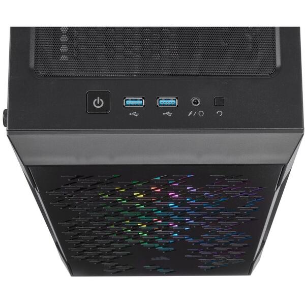 Carcasa Corsair iCUE 220T RGB Airflow Tempered Glass Black