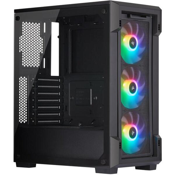 Carcasa Corsair iCUE 220T RGB Airflow Tempered Glass Black