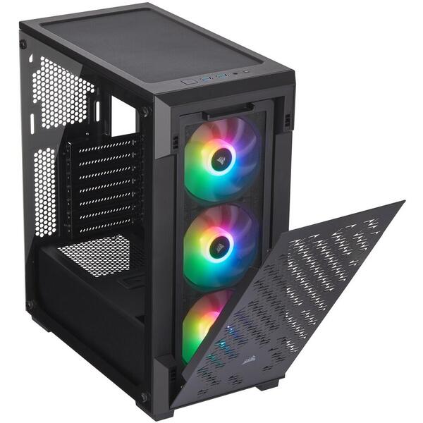 Carcasa Corsair iCUE 220T RGB Airflow Tempered Glass Black