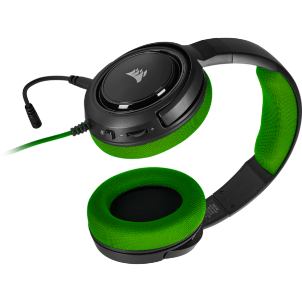 Casti gaming Corsair HS35 Stereo Green