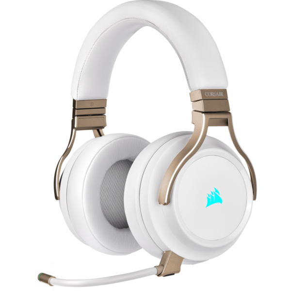 Casti gaming Corsair VIRTUOSO RGB Wireless White