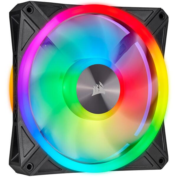 Ventilator PC Corsair iCUE QL140 RGB 140mm Twin Pack + Lighting Node CORE