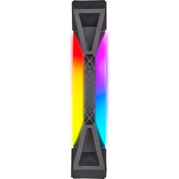 Ventilator PC Corsair iCUE QL140 RGB 140mm Twin Pack + Lighting Node CORE