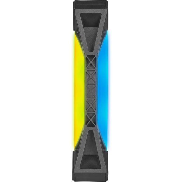 Ventilator PC Corsair iCUE QL140 RGB 140mm Twin Pack + Lighting Node CORE