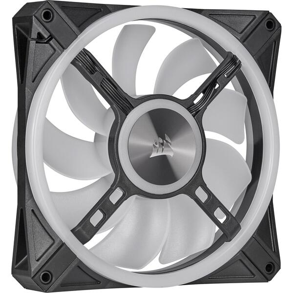 Ventilator PC Corsair iCUE QL140 RGB 140mm Twin Pack + Lighting Node CORE