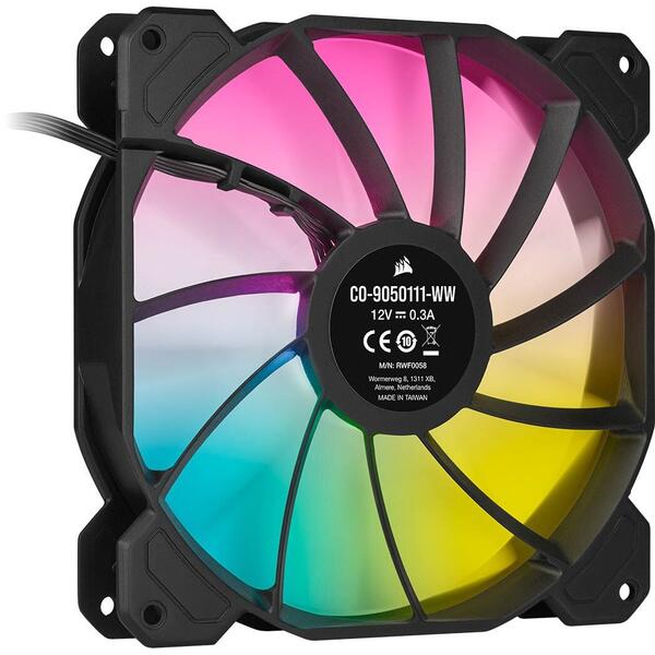 Ventilator PC Corsair iCUE SP140 RGB ELITE Performance 140mm Dual Fan Kit