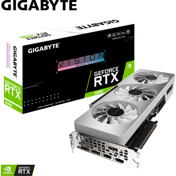 Placa video Gigabyte GeForce RTX 3090 VISION OC 24GB GDDR6X 384 Bit