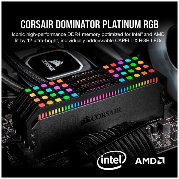 Memorie Corsair Dominator Platinum RGB 32GB DDR4 3200 MHz CL16