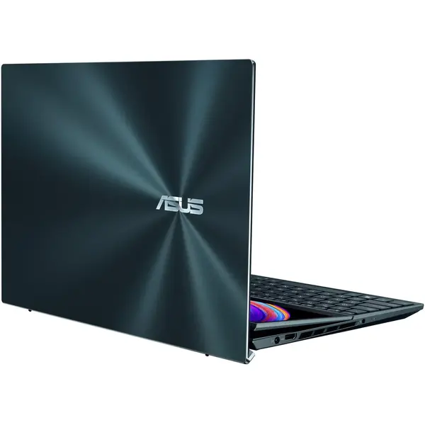 Ultrabook Asus ZenBook Pro Duo 15 OLED UX582LR, 15.6 inch UHD OLED Touch, Intel Core i7-10870H, 32GB DDR4, 1TB SSD, GeForce RTX 3070 8GB, Win 10 Pro, Celestial Blue