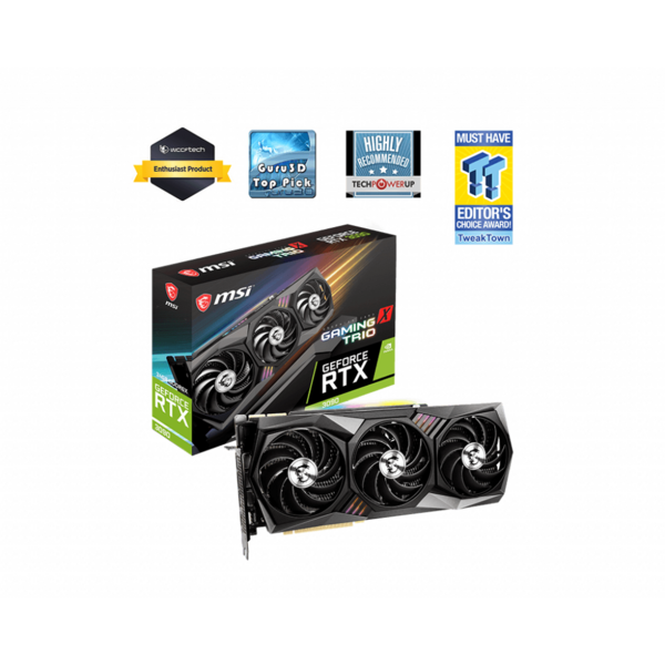 Placa video MSI RTX 3090 GAMING X TRIO 24GB GDDR6X 384 Bit