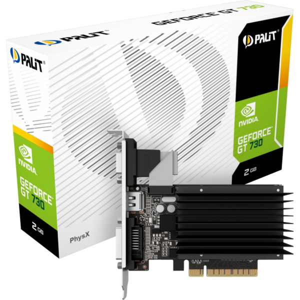 Placa video Palit GeForce GT 730 D3 Passive, 2GB GDDR3, 64biti