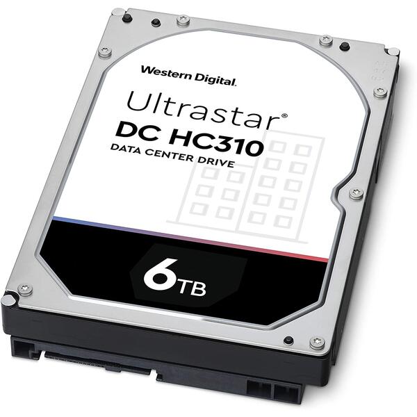 Hard Disk Server WD Ultrastar DC 7K6 6TB SATA 3 256MB 7200 rpm 512E SE