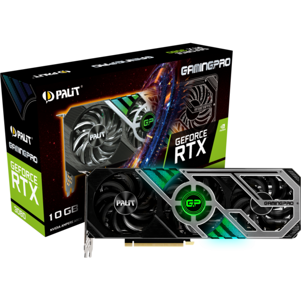 Placa video Palit GeForce RTX 3080 GamingPro LHR 10GB GDDR6X 320 Bit