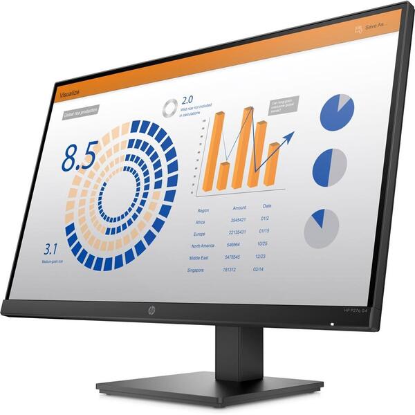 Monitor LED HP P27q G4 27 inch QHD 5 ms Negru