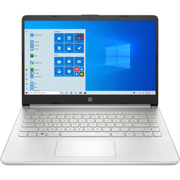 Laptop HP 14 14s-fq0005nn, 14 inch FHD IPS, AMD Ryzen 5 4500U, 16GB DDR4, 1TB SSD, Radeon, Win 10 Home, Silver