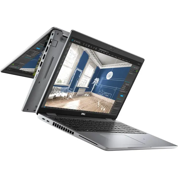 Laptop Dell Precision 3560,15.6 inch UHD, Intel Core i7-1185G7, 32GB, 1TB SSD, NVIDIA Quadro T500 2GB, Win 10 Pro, Gray