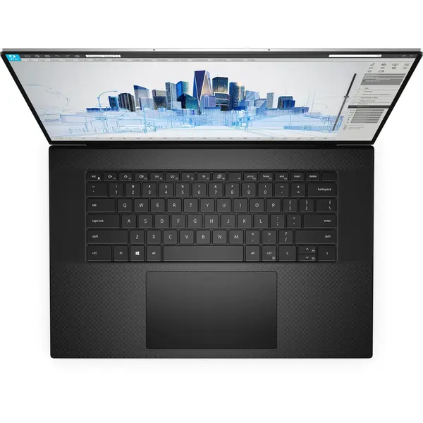 Laptop Dell Precision 5760, 17.3 inch UHD+ Touch, Intel Core i7-11850H, 16GB RAM, 512TB SSD, nVidia RTX A2000 4GB, Windows 10 Pro, Gray