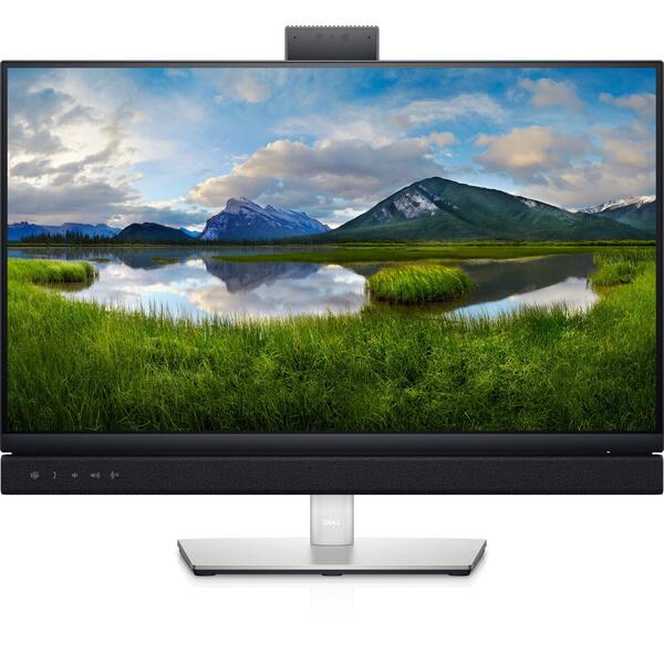 Monitor LED Dell C2422HE 23.8 inch 5 ms Webcam 60 Hz Negru