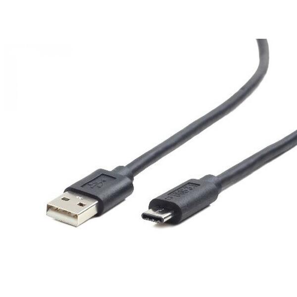 Gembird USB 2.0 (T) la USB 2.0 Type-C (T),  1m, Black