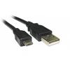 Spacer USB 2.0 (T) la Micro-USB 2.0 (T),  1m, Fast charging, 2.4A, Full cooper, Black