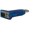 Adaptor USB Spacer USB 2.0 (T) la Serial DB9M (9-pin)(RS232)(T), 30cm, Negru